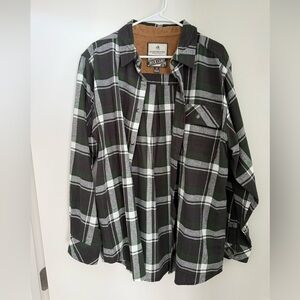 Men’s Large Legendary Whitetails Green Flannel